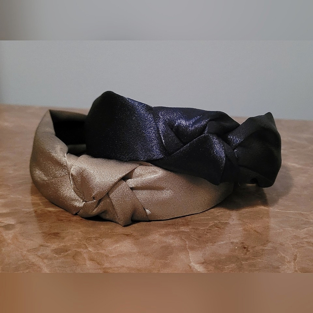 2 Piece Satin Knotted Headbands